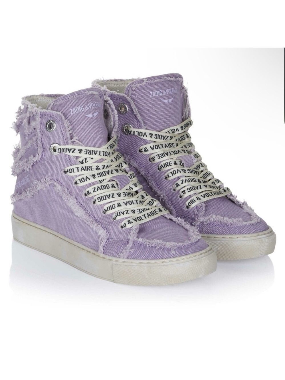 Zadig & Voltaire Purple High-Top Sneakers